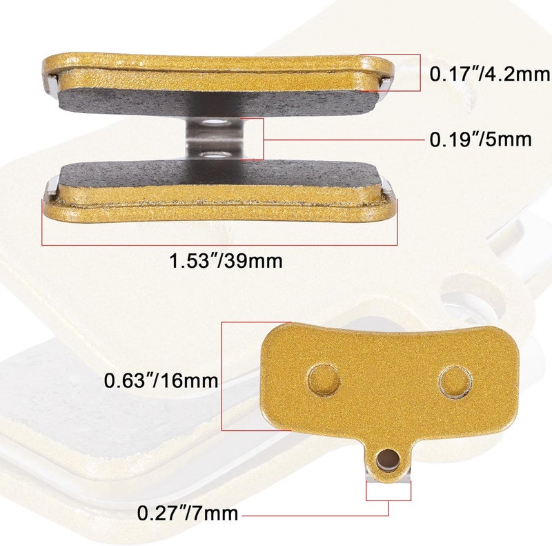 RUTU Brake Pads for Surron Light Bee, Front and Rear Brake Pads for Electric Dirt Bike Sur Ron Light Bee X/Sur Ron Light Bee S Talaria X3（XXX） e Bike - Image 2